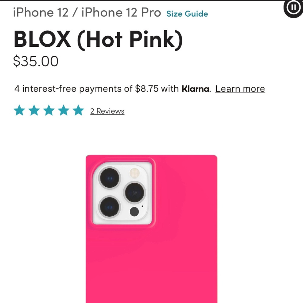 Case Mate Hot Pink BLOX iPhone 12 Max Pro